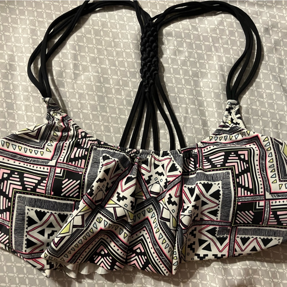 PINK Victoria's Secret Geometric Bikini Top